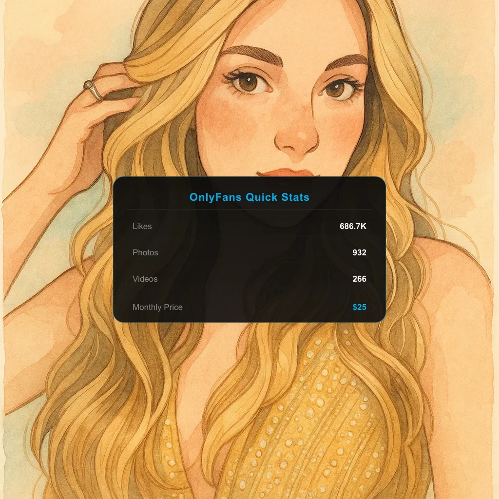 Ree Marie illustration + OnlyFans Quick Stats